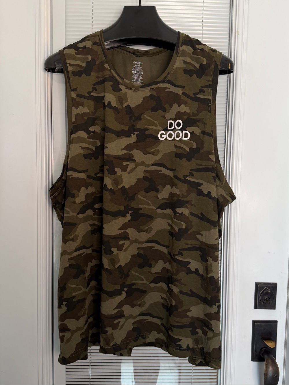NWT Men’s 5X Green Camp Sleeveless Tank Lightweight Cotton Blend “Do Good” Logo